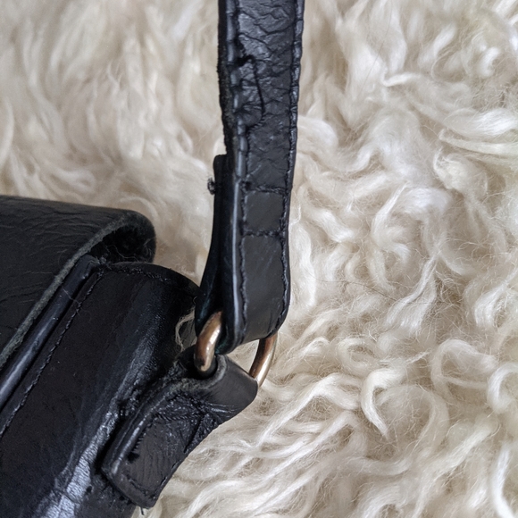 Zara Black Genuine Leather Cross Body Bag - Picture 6 of 9